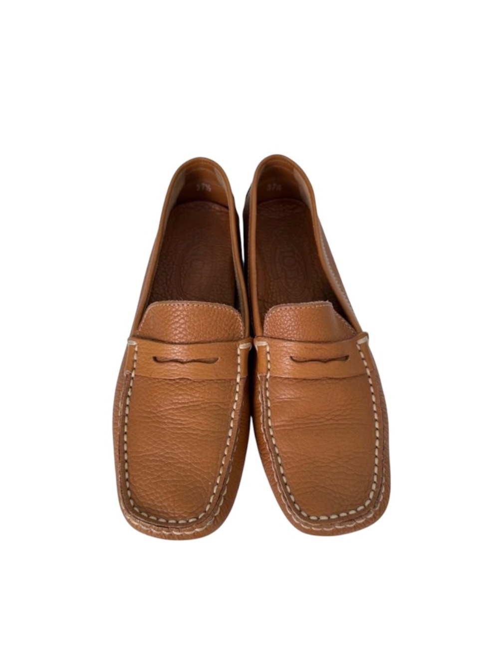 L TOD'S | Women’s Brown Gommino Leather Loafer Sz 37.5